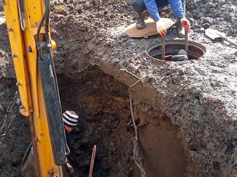 Работа аварийно-восстановительных бригад в округе..